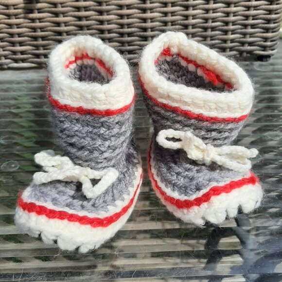 Handmade Baby Toddler Kids Anti-slip Floor Socks Shoes Slippers for 0-24 Months - Picture 2 of 8